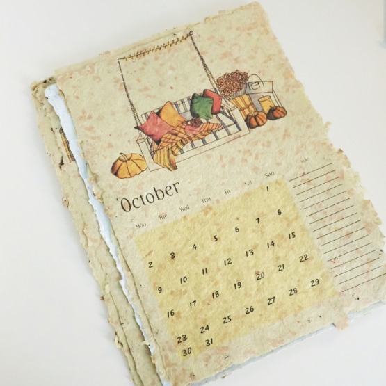 PRE-ORDER Handmade Paper Calendar 2024